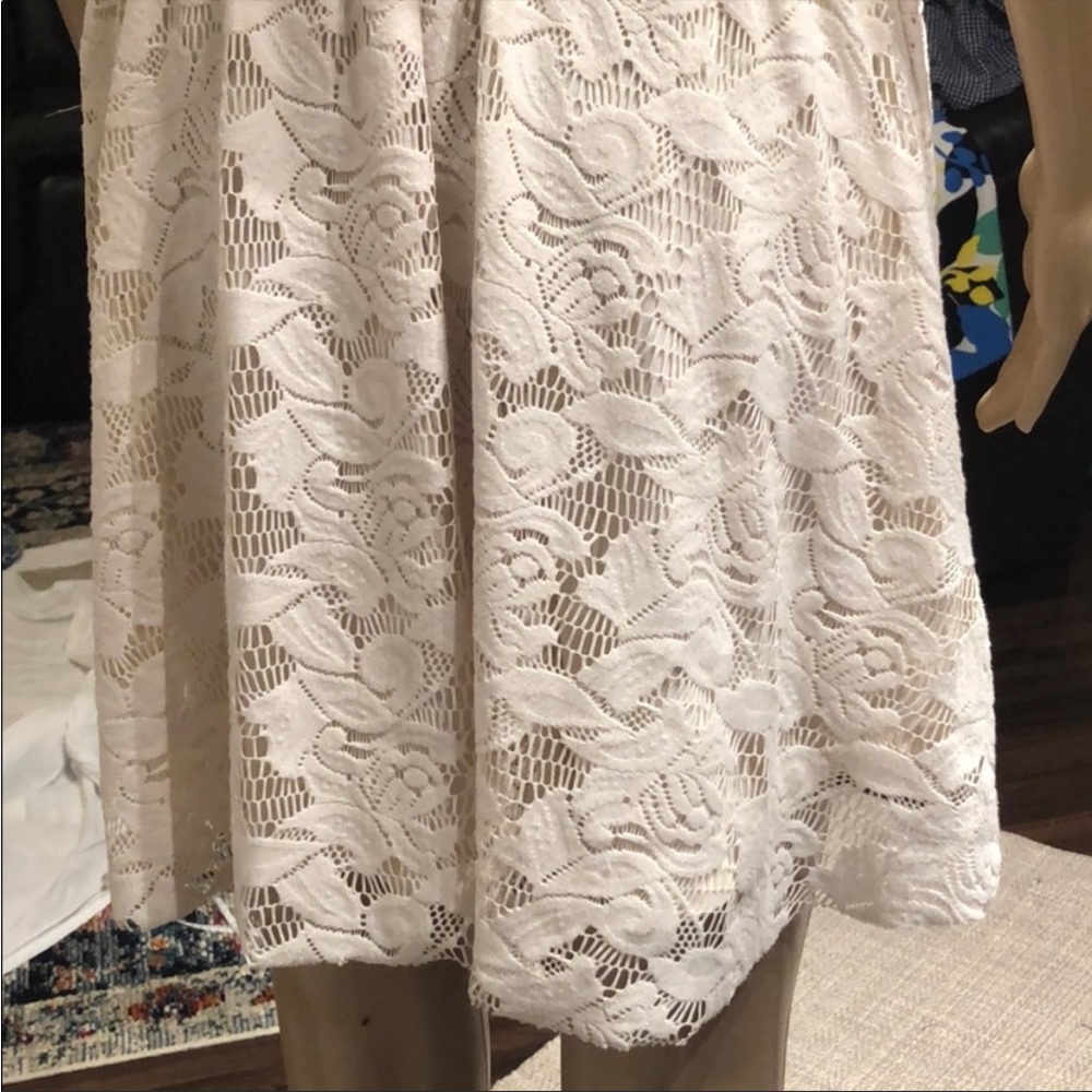 Zara mini dress beige color - Picture 4 of 7